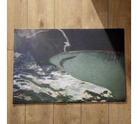 Isdreem Alfombra Antideslizante Suelo Cocina Alfombrilla XXL Gaming Tiburón Alfombra Zapatos Felpudo Entrada Edificio Alfombrillas Decorativas Antideslizantes, 40x60cm