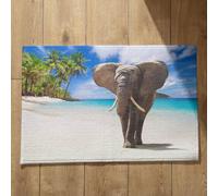 Isdreem Alfombra De Terraza Interior Felpudo One Piece Elefante Alfombra Entrada Interior Felpudo One Piece Alfombrillas Decorativas Antideslizantes, 45x75cm
