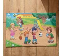 Isdreem Alfombra Ducha Alfombrilla Antideslizante Gruesa Linda Caricatura Felpudo Entrada Gracioso Secado Rápido, 40x60Cm