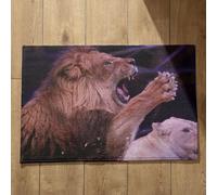 Isdreem Alfombra Exterior Puerta Entrada Felpudo Entrada Edificio León Alfombra Cocina Antideslizante Grande Felpudo Entrada Casa Original, 40x60cm