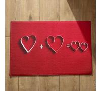 Isdreem Alfombra Fina Antideslizante Felpudos Personalizados Mascotas Amar Alfombra Antideslizante Ducha Felpudo Exterior A Medida, 45x75cm