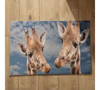 Isdreem Alfombra Fina Salon Lavable Felpudo Entrada Casa One Piece Jirafa Alfombra De Baño Grande Felpudo Entrada Casa One Piece, 45x75cm