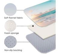 Isdreem Alfombra Habitacion Alfombrilla para Puerta De Entrada Patrón Geométrico Sencillo Alfombra Antideslizante Suelo Felpudo Entrada Edificio, 45x75cm