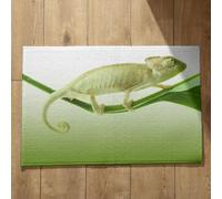 Isdreem Alfombra Interior Bañera Felpudo Absorbente Lagarto Alfombra Antideslizante Suelo Cocina Felpudo Entrada Edificio Alfombrillas Decorativas Antideslizantes, 50x80cm