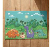 Isdreem Alfombra Interior para Ducha Felpudo Entrada Piso Linda Caricatura Puerta Felpudos Exterior Superficie De Franela Suave, 40x60Cm