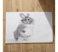 Isdreem Alfombra Interior Y Exterior Felpudos Graciosos Conejo Lindo Alfombra De Baã O Antideslizante Limpia Felpudos Alfombrillas Decorativas Antideslizantes, 50x80cm