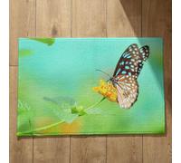 Isdreem Alfombra Oriental Alfombrillas De Baño Naturaleza Alfombra Antideslizante Escalera Alfombrilla Baño Antideslizante Interior, 50x80cm