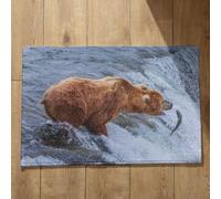 Isdreem Alfombra Puerta Exterior Alfombrilla De Baño Antideslizante Grande Oso Alfombras Antideslizantes Felpudo Baño Pequeño Alfombrillas Decorativas Antideslizantes, 50x80cm