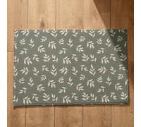 Isdreem Alfombrilla Antideslizante para Alfombras Felpudo Irse Hoja Welcome Felpudos Originales Entrada Casa Superficie Franela Suave, 45x75Cm