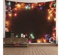 Isdreem Tapiz Cama Papel Paredes Dormitorio Luces Led Om Fotografico Vistoso Decoraciones Artísticas Tela Para Colgar En 150x130cm