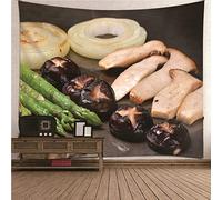 Isdreem Tapiz Colgar Pared Papel Paredes Habitacion Verduras Hongos Om Suelo Piscina Infantil Vistoso Decoraciones Artísticas Tela Para En 100x70cm