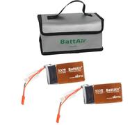 ISDT Batería Smart Lipo de 7,4 V 2S 900 mAh 30 C BattAir Rc Auto batería con conector XT-60 Hobby Baterías con bolsa de Lipo para avión RC Helicóptero Lona Barco 1:10, Operable por teléfono móvil (2