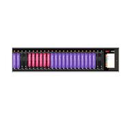 ISDT Cargador de batería inteligente N24 de 24 ranuras, cargador de batería rápido universal con descarga y pantalla LCD para baterías recargables AA AAA Li-lon, LiHv, NiMH, NiCd, HiFe, NiZn