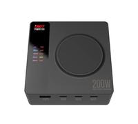 ISDT Cargador Power 200 USB C,200 W Cargador para teléfono móvil con 4 USB + 1 Cargador inalámbrico,conexión con aplicación de Pantalla LCD,Compatible con iPhone,Samsung,iPad,MacBook,iPod,iWatch,etc
