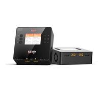 ISDT K2 Air Cargador LiPo Descargador Dual AC 200W DC 500Wx2 20A 1-6S Pantalla Digital LCD Duo Balance Cargadores de batería para Life Lilon LiPo LiHv PB NiMH con Adaptador de CA