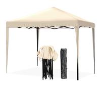 ISE Carpa Plegable 3x3, pergolas de Jardin Robusto, Carpas para Exteriores con 4 Paredes pergolas de Laterales para Reception, Fiesta, Camping, Festival, Cerveza, Carpa Camping Gris