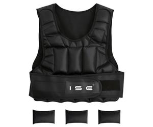 ISE SY3002-2 - Chaqueta con Peso para Adulto, Unisex, Color Negro, Talla única