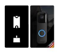iSecur Embellecedor adecuado para timbre de puerta de vídeo Blink de acrílico I Video Doorbell I 90 x 160 mm I Placa de estación de puerta para timbre I az191