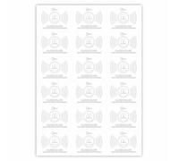 iSecur hin362 - Juego de 18 pegatinas adhesivas para sistema de alarma exterior, transparentes, resistentes a los rayos UV y a la intemperie, 5 x 3,5 cm, aviso para ventana y puerta, disuasión I