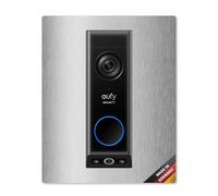 iSecur Placa para timbre de puerta de vídeo Eufy de acero inoxidable I Video Doorbell I 140 x 175 mm I Placa de estación de puerta para timbre I az213