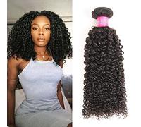 Isee Hair Virgin Malaysian Deep Curly Jerry Curly Human Hair 3 Bundles,100% Unprocessed Human Curly Hair Extensions Natural Black Can Be Dyed 16inches by Isee