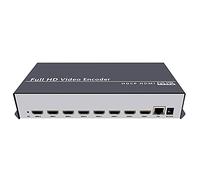 ISEEVY 8ch 1080 p H.264 HDMI codificador de vídeo HDMI a IP Streamer soporte SRT RTMP RTMPS RTSP UDP HTTP FLV HLS TS