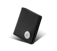 ISENTIALS Classic Airtag Geldbörse mit Münzfach I Apple Airtag Leder Portemonnaie Herren mit RFID Schutz I Leder Geldbeutel für 11 Karten I Slim Wallet I Smart Wallet I Kartenetui mit Air Tag Fach,