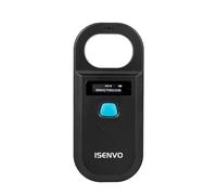 ISENVO Lector Microchip Animales, Lector Chip Mascotas RFID EMID Recargable, Leer el ID del Chip de 15 bits, 134,2 kHz 125 kHz, para Animales, Cerdos, Perros y Gatos