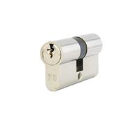 ISEO F3 (GERA 5900) Cilindro de cierre de doble cilindro, incluye 3 llaves o 5 llaves, sin tarjeta de seguridad, cerradura de puerta de cilindro estándar, 21/21, 3 llaves, 1