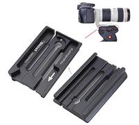 iShoot Adaptador Convertidor de Abrazadera para 39mm Arca-Swiss Fit de Placa de liberación rápida a 50mm Manfrotto/Sachtler Fit Trípode Cabeza de Engranaje de Cabeza hidráulica Cabeza 3D Cabeza