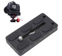 iShoot Placa de liberación rápida de 80mm para cámara Grande con empuñadura de batería, Compatible con Canon EOS 1D 1Ds 1DX Series, Nikon D1 D2 D3 D4 D5 D6 Series y Arca-Swiss Fit trípode de Cabeza