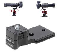 iShoot Soporte de metal para lente con soporte para trípode compatible con Panasonic Leica DG Vario-Elmar 100-400 mm f/4-6.3 ASPH Power OIS, Soporte de Camara con placa QR-Plate