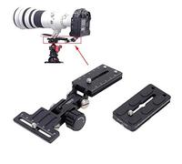 iShoot Soporte para Objetivo Zoom de teleobjetivo Placa de liberación rápida Compatible con cámara Grande con empuñadura de batería y Largo Enfoque Lente Arca Swiss trípode Ball Head