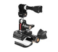 iSHOXS Cobra SLS-X Action Soporte de Aluminio para GoPro y Cámaras | Ajustable 360°, Estable y Antivibración, Ø 15-50 mm, Ideal MTB, Moto, Bici de Carretera y Off-Road