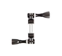 iSHOXS Ionic ProFork - Juego de accesorios para GoPro Hero 13 12 11 10 9 y cámara de acción compatible para 2 cámaras ActionCams, fijación doble horquilla 4two Set 2 x 2K