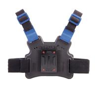 iSHOXS Taktsang Prowear, GoPro Chest Mount Altamente Flexible, Perfectamente Adaptable al Cuerpo, Placa Base elástica con Pieza de Seguridad Deslizante Intercambiable