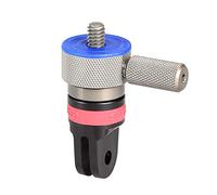 iSHOXS Tripod-2-ProFork | Cabeza de rótula de trípode de Aluminio para cámaras | Compatible con cámaras de acción GoPro Hero -MAX y similares | Accesorio de Rosca de ¼