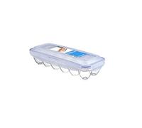 Lock&Lock Huevera HPL954 – 12 huevos, plástico blanco 320 x 130 x 75 mm
