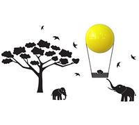 iSi Mini 8810081 a pared Tattoo con luz nocturna - Lámpara de pared Mumbo, Negro