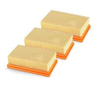 Isincer Paquete de 3 filtros de plisado plano de repuesto para Karcher MV4 MV5 MV6 WD4 WD5 WD6 Aspiradora en seco y húmedo - Reemplaza 2.863-005.0