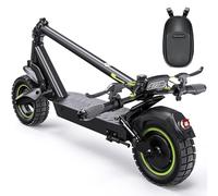 isinwheel S10MAX - Patinete eléctrico para Adulto, 1000 W, batería de 54,6 V, 15 Ah, autonomía de 60 km, neumáticos Todoterreno de 10 Pulgadas, Doble Brazo oscilante, aplicación conectada, Pantalla