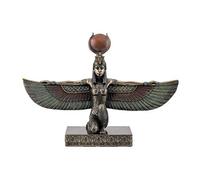 ISIS Diosa del Amor en el Antiguo Egipto. Piedra Artificial y Natural. Pintada a Mano. Alto 18 cm Ancho 26 Fondo 7 cm