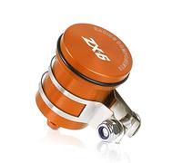 ISITAC para Kawasaki ZX6 ZX6R ZX6RR, Cilindro De Freno De Aluminio para Motocicleta, Depósito De Líquido, Tanque De Embrague Delantero Trasero, Copa De Líquido De Aceite (Color : Orange)