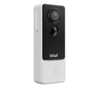 Isiwi Dlin+ Timbre 3 MP 2K IP WiFi inalámbrico con batería, Audio bidireccional Full Duplex, Llamada, PIR Integrado, visión Nocturna, antimanipulación, detección Inteligente de IA, sin Falsas alarmas