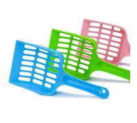 ISIYINER Pala de Basura para Gatos Plástico Herramienta de Limpieza para Arena de Gato Perros Fácil de Limpiar Antideslizante 3 Piezas