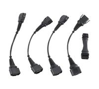 ISJRJF Bobina Encendido Coche Compatible con Audi A4 1.8T a 2.0T FSI Conversión de bobinas del Sistema de Encendido automotriz y Juego de arnés de eliminación ICM(4 to 5 Contacts)