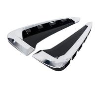 ISJRJF Coche Fender Side Cover Ajuste para BMW X5 F15 2014-2018, embellecedor de ventilación de Entrada de Rejilla de Flujo de Aire de ala Lateral de Coche Adhesivo Decorativo(Silver)