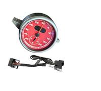ISJRJF Fascia Marco Compatible con el Panel de Instrumentos Porsche 911 991, cronómetro Deportivo, cronómetro, Cubierta Central, Accesorios electrónicos. Kit de Embellecedor Coche(Red)