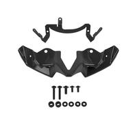 ISJRJF Parabrisas Alerón Delantero Compatible con Kawasaki Z900 Z 900 2020-2024 2023 Sport Naked Downforce Winglet Kit de alerones aerodinámicos Deflectores(Glossy Black)