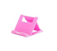 ISJRJF Soporte Movil Bicicleta Mini Soporte Creativo portátil Universal Plegable de plástico para teléfono, Tableta y Ordenador Soporte Móvil Moto(Pink)